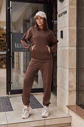Спортивний костюм худі та джогери "Dante" | Батал | Розпродаж моделі Шоколадний, 50-52 Київ