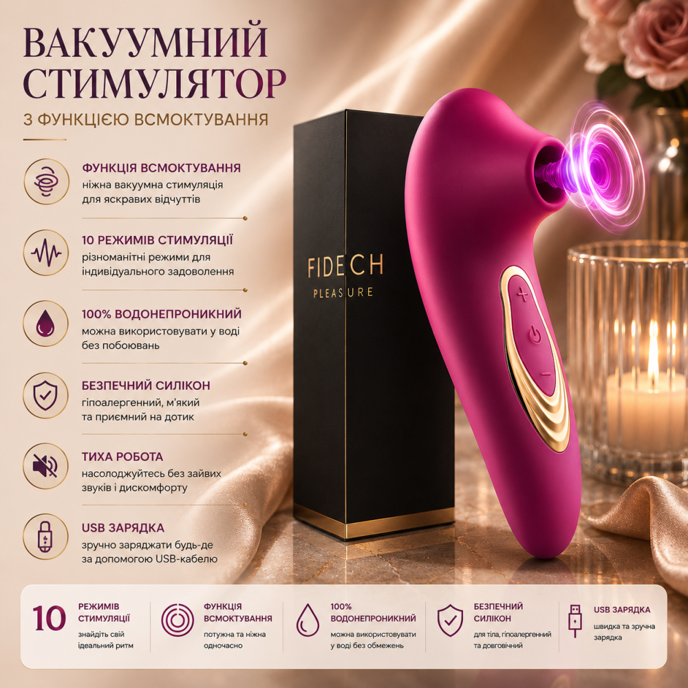 Кліторальний Еротичний вібратор для жінок Вібратор для клітора, 10 режимів вібрації, масажер для клітора, водонепроникний Київ - фото 7