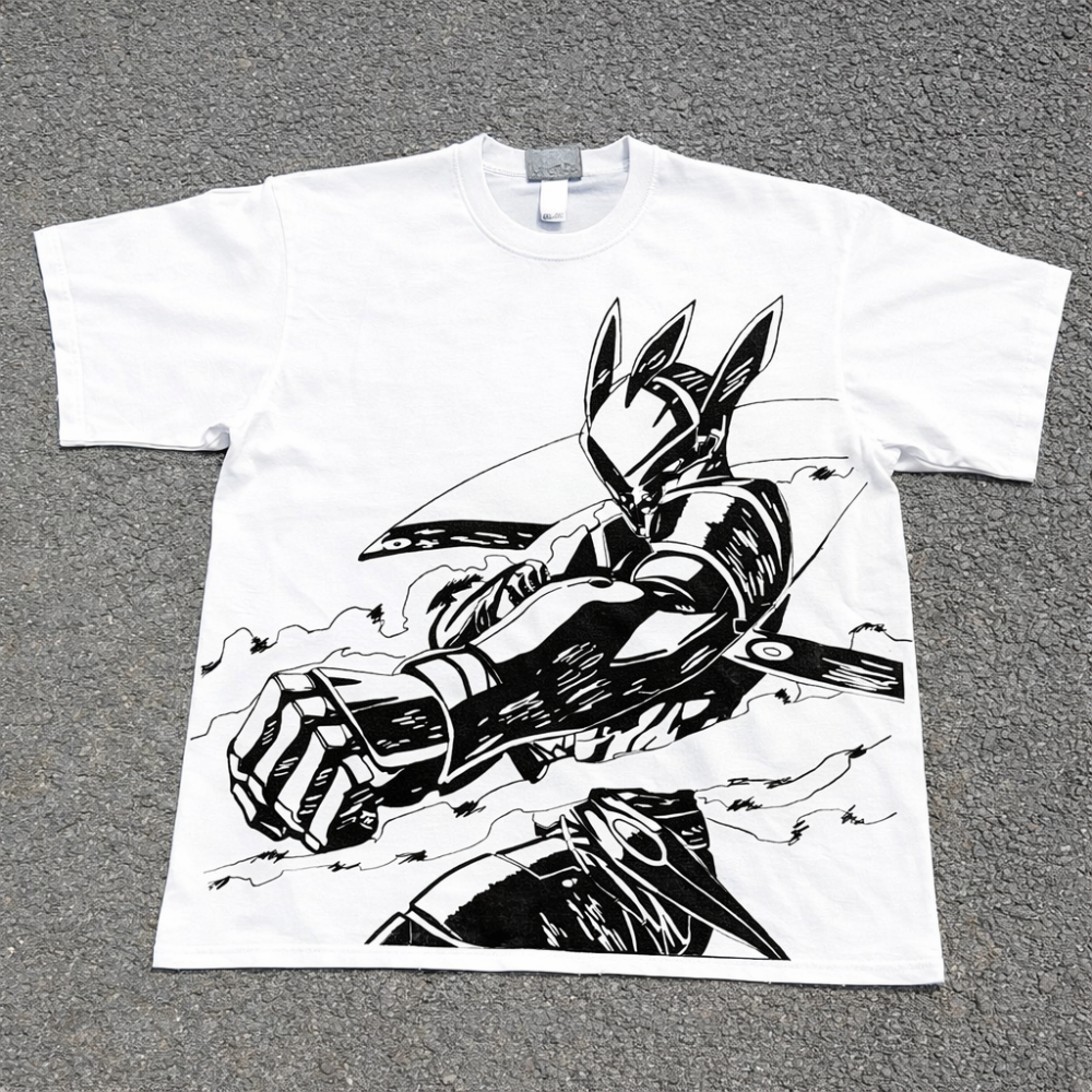 Футболка мужская с принтом аниме Аниме Акаме Га Килл оверсайз (S/M/L) Белый Днепр - изображение 1