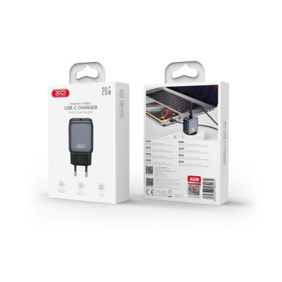Зарядное устройство XO USB-C PD20W black (L153_Black) Винница - изображение 4