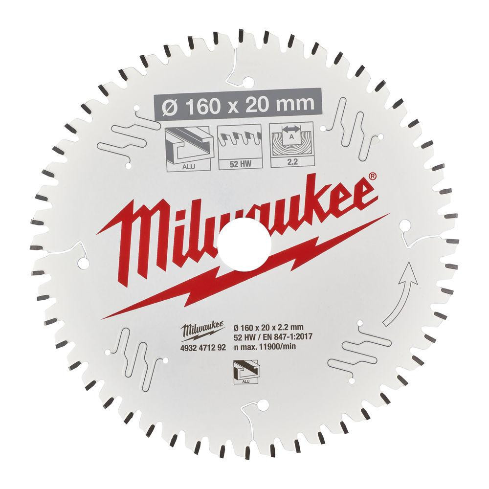 Диск пиляльний Alu PFTE MILWAUKEE, O160х20х2,2мм, 52 зуб. Одеса - фото 2