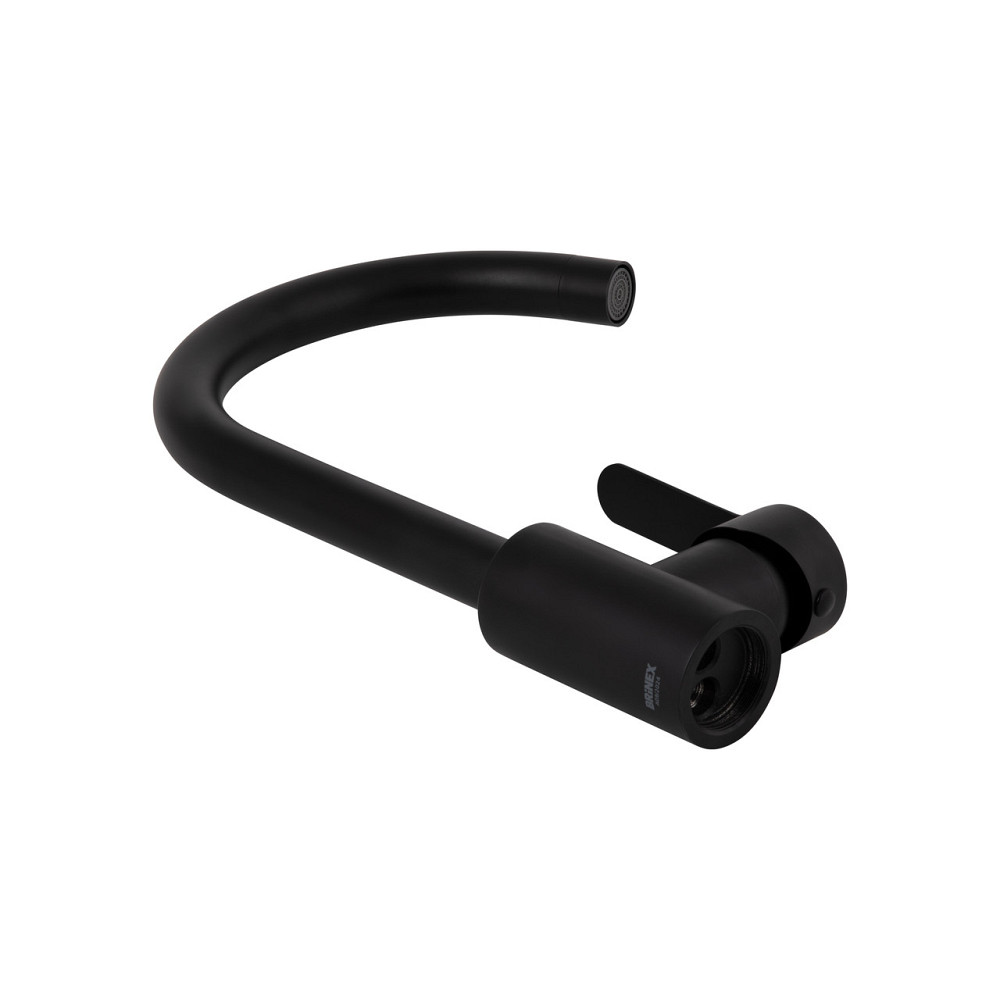 Смеситель для кухни Brinex Pure 015F U-образный Black Matt BRIPUR015FBLM Киев - изображение 12