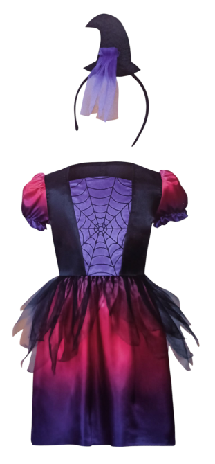 Дитяча сукня Відьми з обручем для дівчинки на Хелловін розмір 4-6 років фіолетове Київ - фото 3