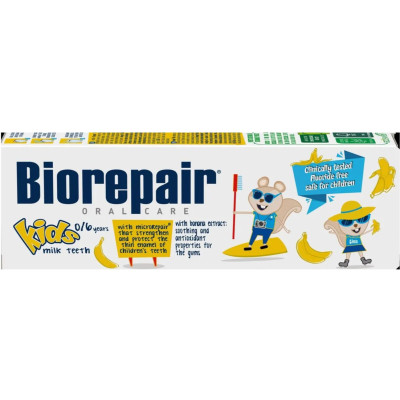 Дитяча зубна паста Biorepair Веселе мишеня 50 ml Банан (8017331095492) Вінниця - фото 1