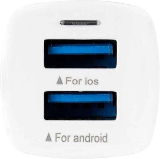 AZP Автомобильное зарядное устройство для Gelius Pro Apollo GP-CC01 2 USB 3.1 A 15 W White Ровно - изображение 2