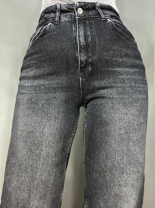 Джинси жіночі Q-4 Denim 561-70 палаццо рівні від стегна стрейчеві комфорт, чорний, 26, 26, 70 см, 10 Одеса - фото 6