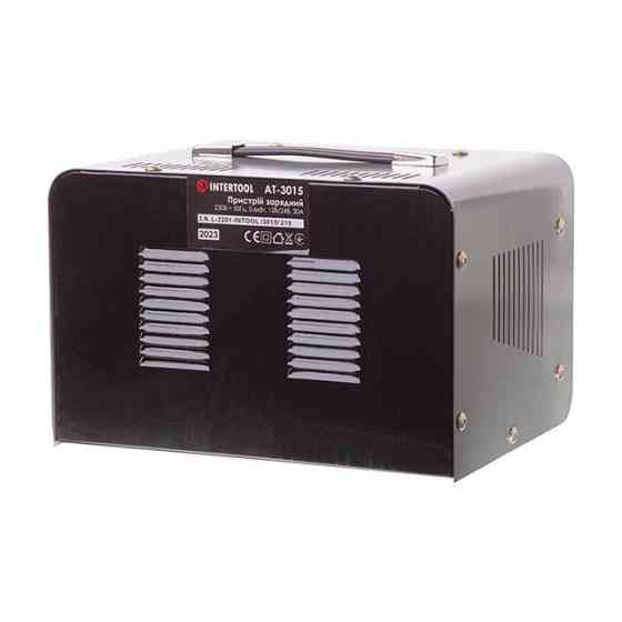 Пристрій зарядний 230 В, ~50 Гц, 600 Вт, 12/24 В, 30 А, 20-400 Аг INTERTOOL AT-3015 Коломия