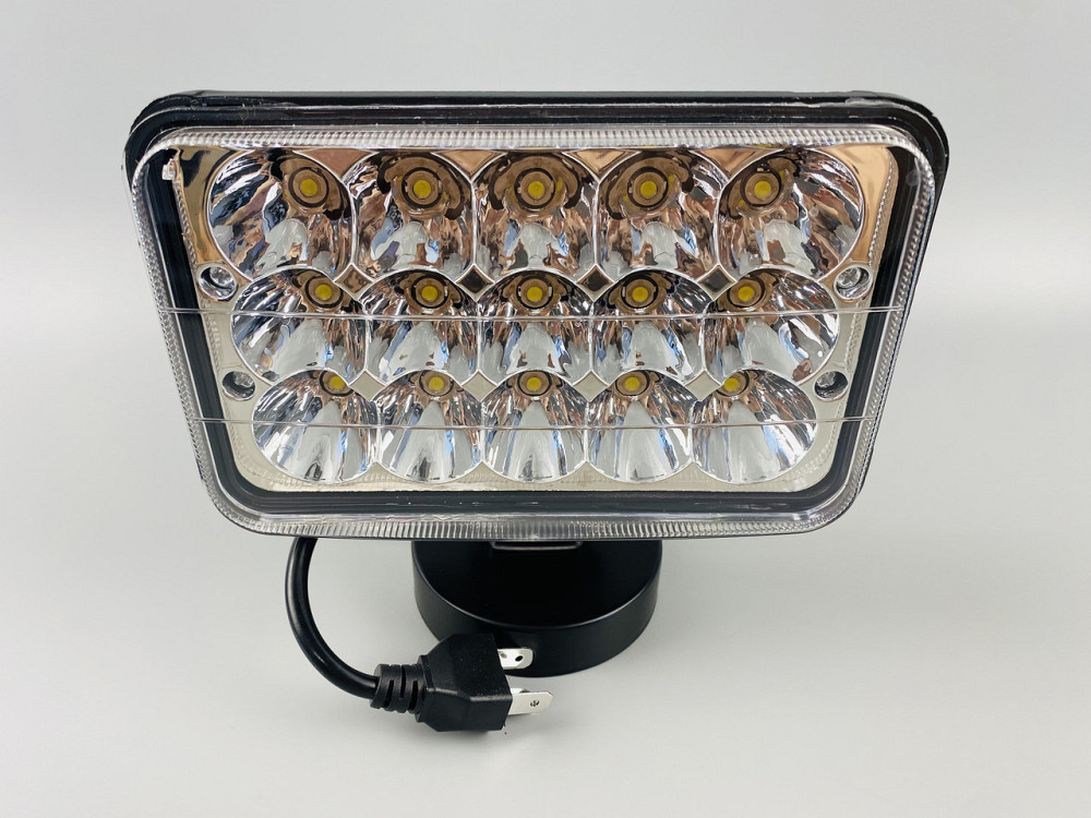Фара LED прямокутна 45W, 15 ламп, дальній і ближній промінь 10/30V 6000K товщина: 80 мм Мукачево - фото 8