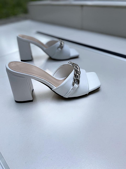 ARLEN Шльопанці жіночі ARLEN Ш-Амина цеп білі (літо, шкіра натуральна) (4683) 36-39 Коломия - фото 2