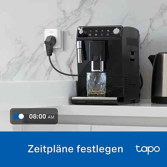 Розетка Tapo P100MA белая Mini Matter Certified Wi‑Fi 2.4GHz дистанционное управление таймер расписание Alexa Киев
