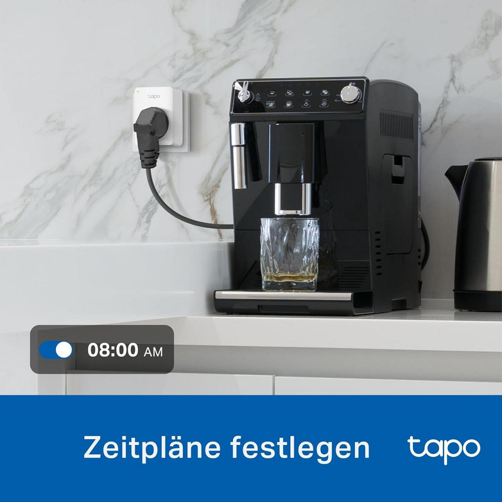 Розетка Tapo P100MA белая Mini Matter Certified Wi‑Fi 2.4GHz дистанционное управление таймер расписание Alexa Киев - изображение 2