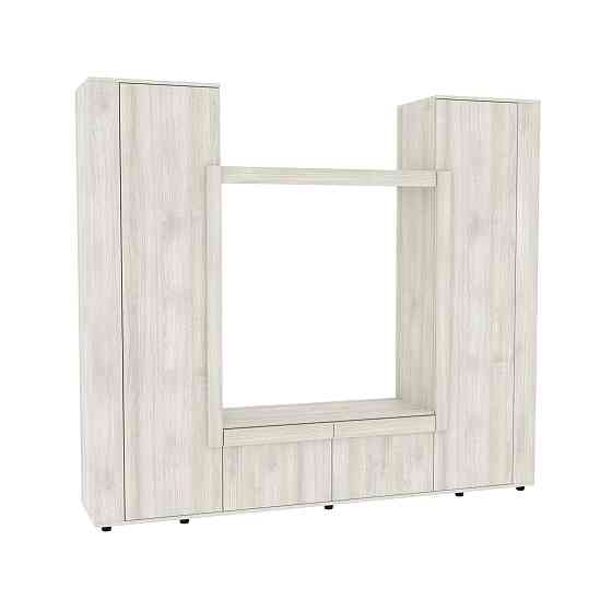 Стенка в гостиную под ТВ Эхо-4, Дуб Шамоні Світлий, 2080х420х1850 Львов