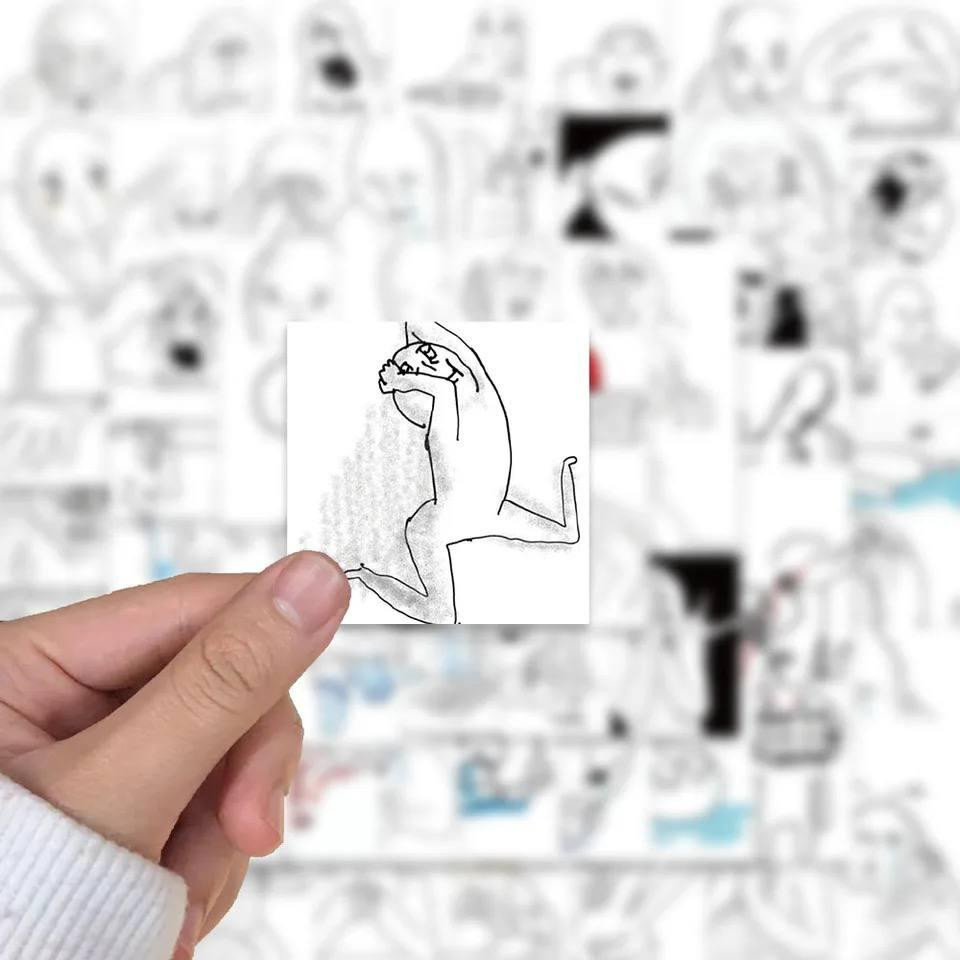 Наклейки Емоційний зрив, стікери, меми, приколи. Наклейки для пляшки води, комп'ютера, ноутбука, наб Київ - фото 3