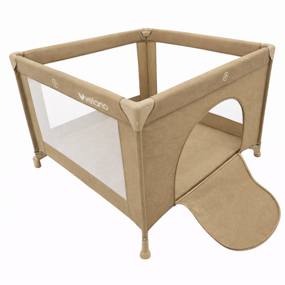 Манеж детский квадратный VELANO Cubo beige Киев - изображение 1