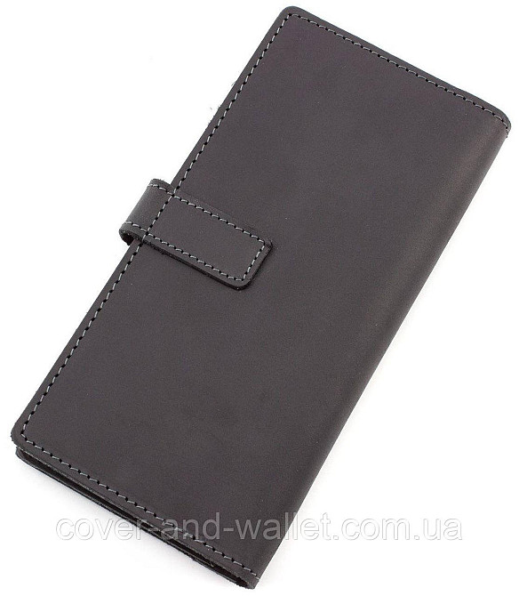 Стильный чолоічий купюрник ручной роботи із натуральної шкіри Grande Pelle 523110 Київ - фото 9