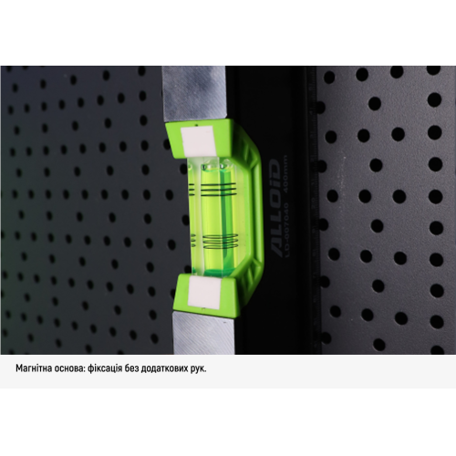 Alloid Pro. Рівень будівельний 100см, 3 капсули з магнітом та боковим вікном Одеса