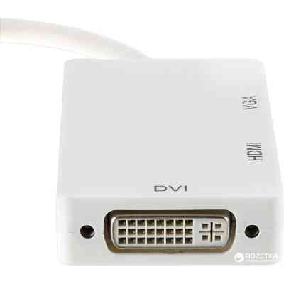 Порт-репликатор PowerPlant mini Display Port — HDMI, DVI, VGA (3 в 1) (CA910946) Винница