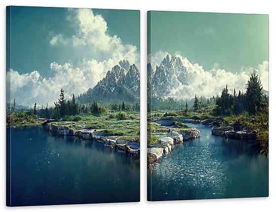 Модульная картина в гостиную / спальню Природа   TLV-2_145 70x102 см Киев