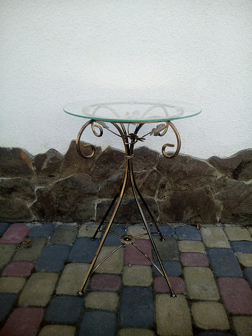 Столик журнальний кований круглий малий M-053 Київ - фото 4