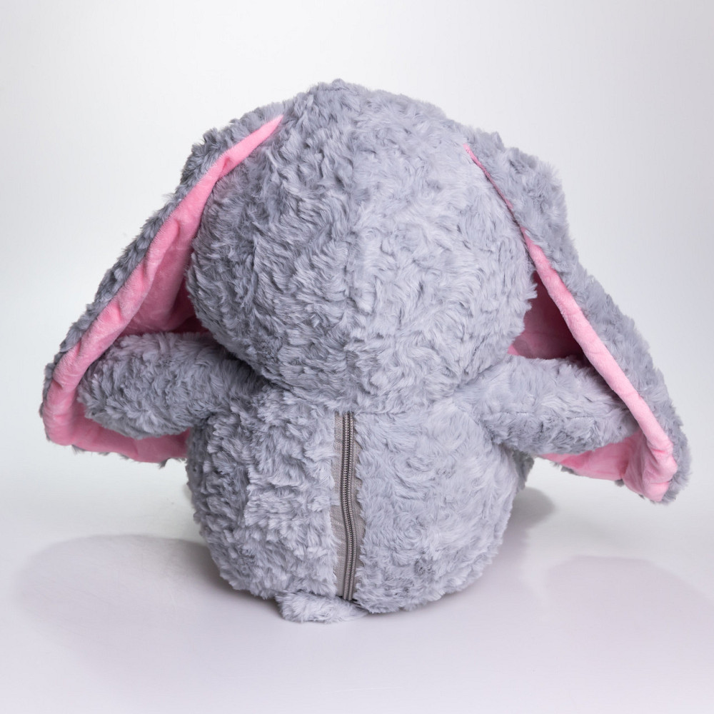 М'яка іграшка-плед,подушка 3 в 1 Зайчик плед в іграшці 35×32×40 (см) дитячий плед іграшка Сірий 509-9G Київ - фото 2