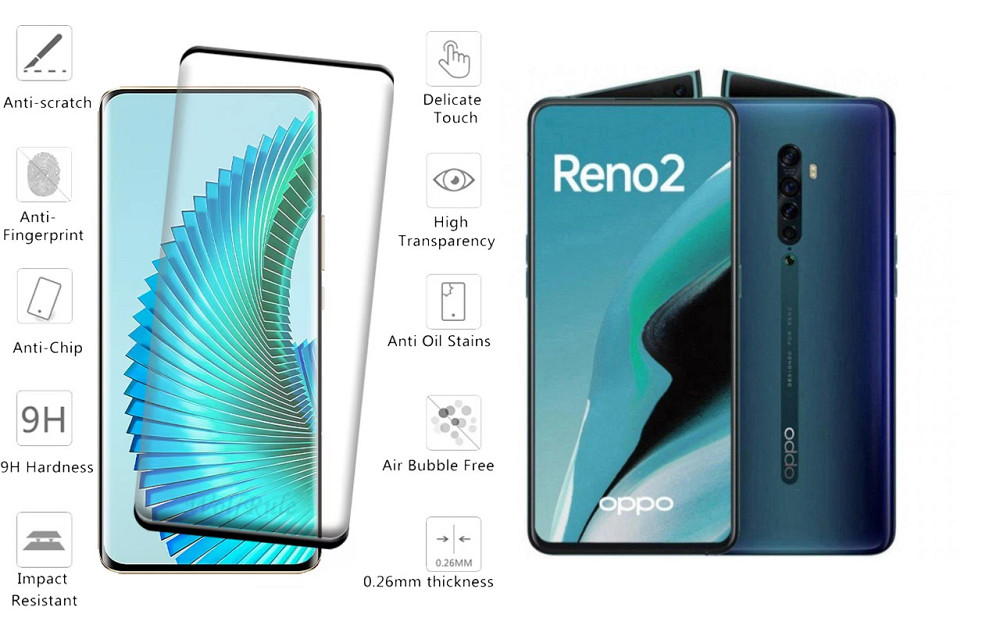 Захисне скло HyperGlass Pro для OPPO Reno2, OPPO Reno2 Z – максимальна чутливість та захист Київ - фото 2