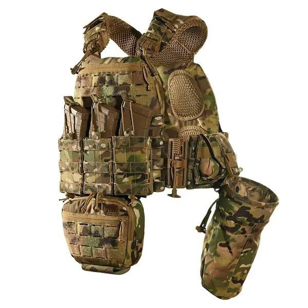 Тактический комплект плитоноски М7 с 7 подсумками (без плит) Мультикам Вінниця - фото 3