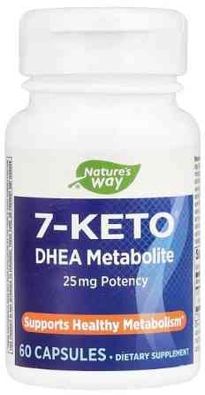 7-Кето Nature's Way 7-KETO DHEA Metabolite 25 мг 60 веганських капсул Київ