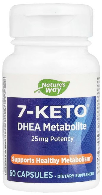 7-Кето Nature's Way 7-KETO DHEA Metabolite 25 мг 60 веганських капсул Київ - фото 1