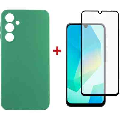 Чехол для мобильного телефона Dengos Samsung Galaxy A16 Soft + glass (Mint) (DG-KM-134) Винница