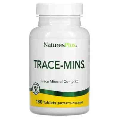 Мінерали Natures Plus Комплекс мікроелементів, Trace-Mins, Trace Mineral Complex, 180 таблеток (NAP-03560) Вінниця