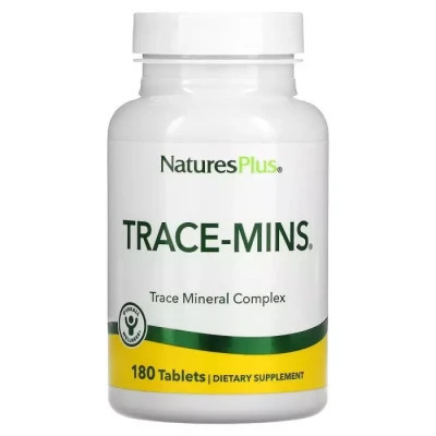 Мінерали Natures Plus Комплекс мікроелементів, Trace-Mins, Trace Mineral Complex, 180 таблеток (NAP-03560) Вінниця - фото 1