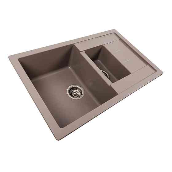 PLATINUM Гранітна мийка для кухні Platinum 7850W TOSKANA матова Дюна Київ