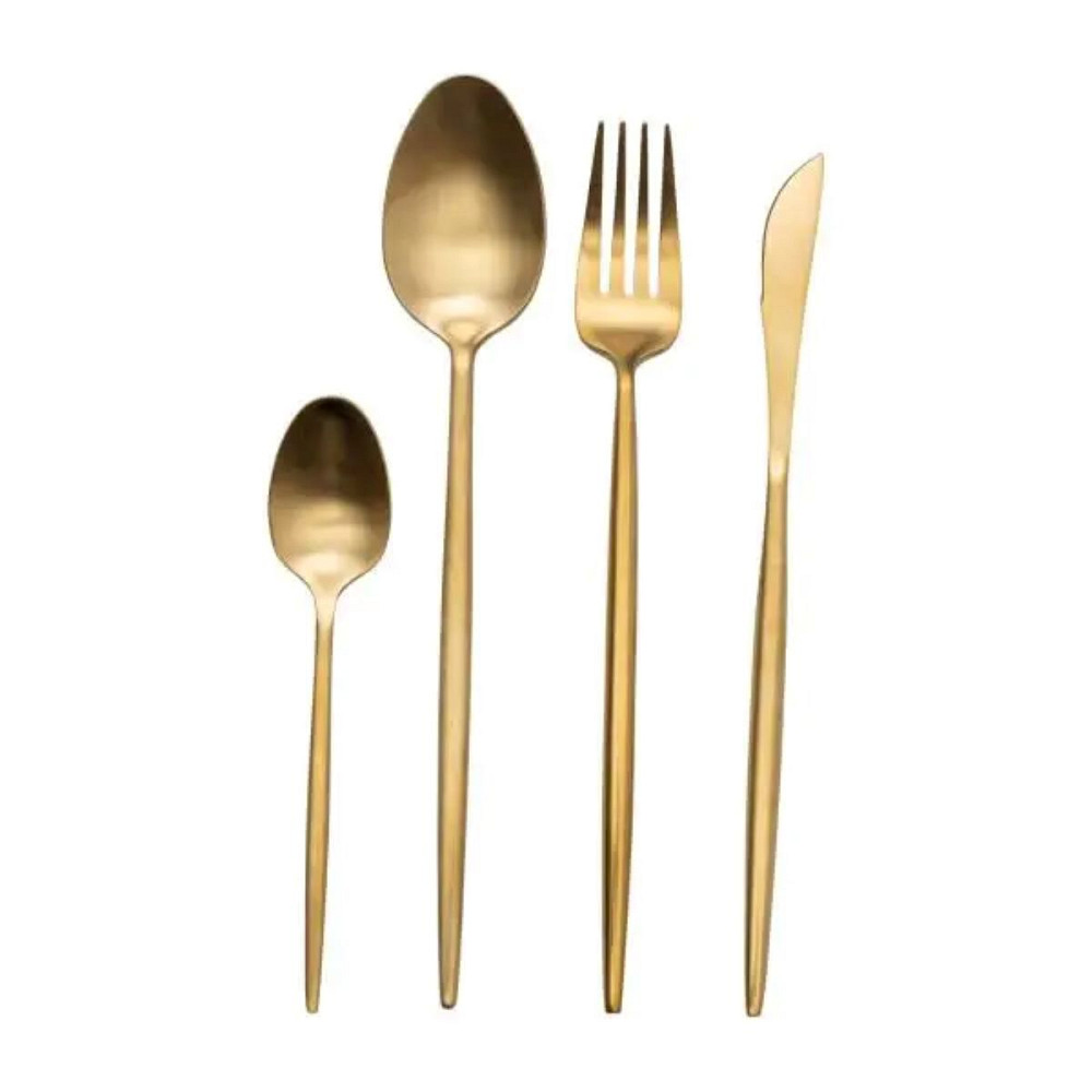Yiwu Набір столових приборів 24 предмети столовий набір на 6 персон Бронза HP-20-18 Коломыя - изображение 2