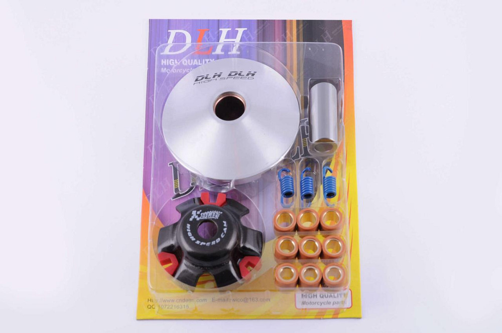 Варіатор передній (тюнінг) скутер 4 Т Китай 125 (ролики латунь 9шт, палець, пружини зчеплення) Мукачево - фото 1