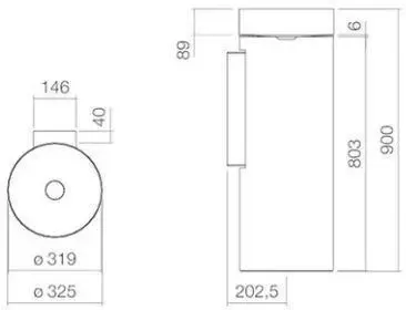 Раковина  Alape WT.RX325.KE 32,5x32,5x90 4505500000 Київ - фото 1