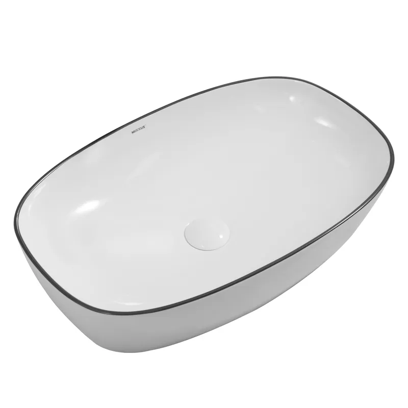 Раковина накладна Mixxus Premium DIVERSE-0111 EDGE BLACK 600х380х140mm   ( MP6562 ) 31057 Харьков - изображение 1