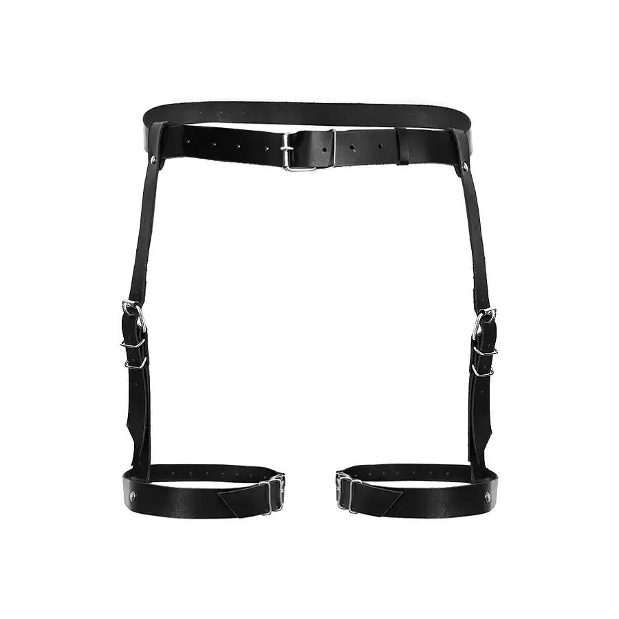 Сексуальні гартери Art of Sex - Gwen із натуральної шкіри, розмір XS-2XL, колір чорний Львов - изображение 3