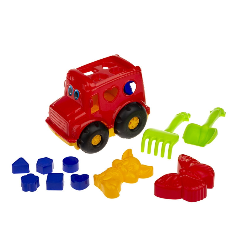 Сортер-автобус "Бусик" №2 Colorplast 0251  Червоний Вінниця - фото 1