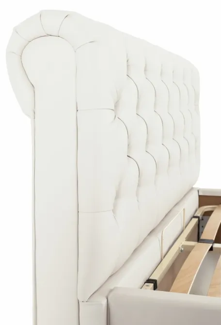 Кровать Двуспальная London Comfort 160 х 190 см Fly 2200 С подъемным механизмом и нишей для белья Белый Киев - изображение 5