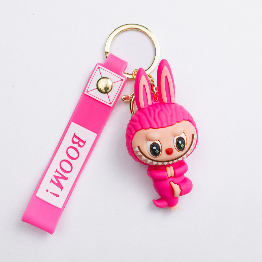 Дитячий брелок Beige Yoga 4×8 (см) для ключів, на сумку і рюкзак Малиновий HP-55-16PP Коломыя - изображение 1