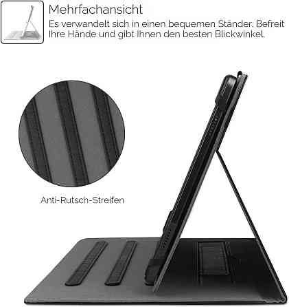 Универсальный чехол из PU для планшета 10–11