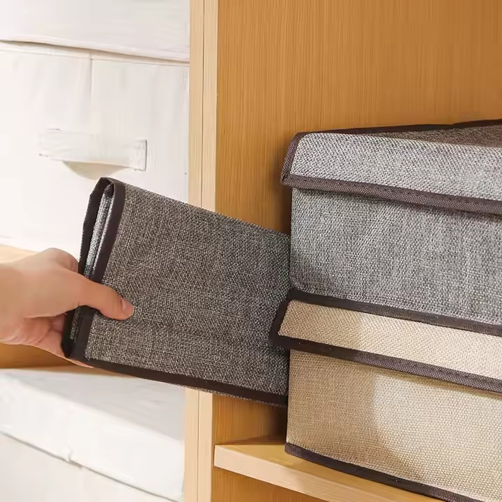 Органайзер для вещей,нижего белья складной с крышкой в шкаф и гардероб для носков,трусов,футболок на 17 ячеек Каменец-Подольский - изображение 4