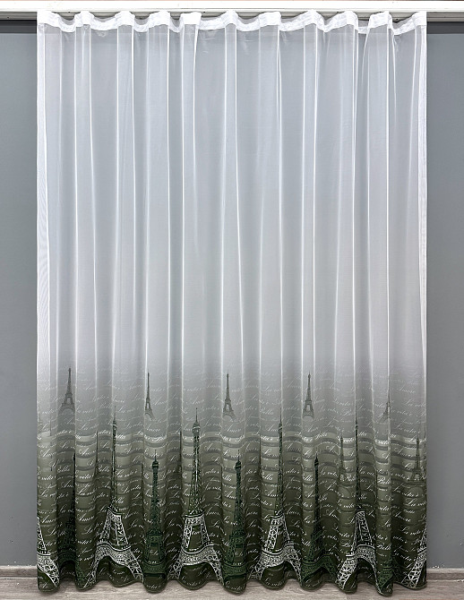 Тюль с принтом 