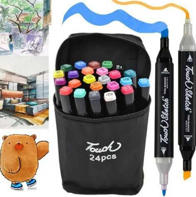 24 - 262 шт Маркери набір Touch Фломастеры для скетчінгу тач малювання.  !! Харків - фото 5