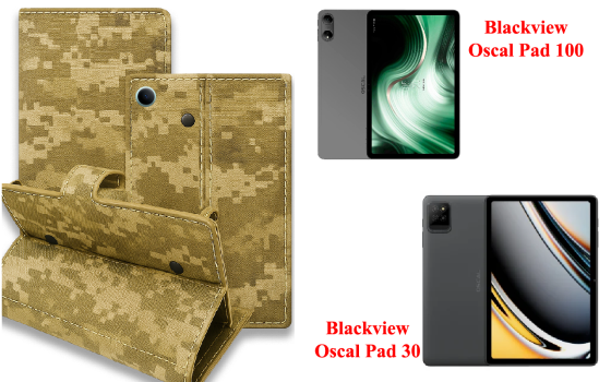 Книжка-трансформер для планшета Blackview Oscal Pad 90, колір Black Pixel Київ