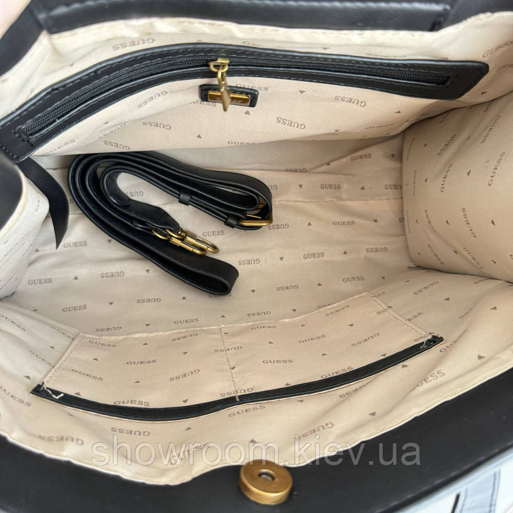 Жіноча сумка шоппер Guess (866522) сіра Київ - фото 5
