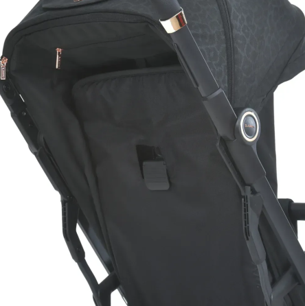Коляска дитяча El Camino BEYA Black Leo прогулянкова з чохлом для ніжок у комплекті Чорна (ME 1127-G) Чернігів
