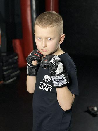 Рукавиці для MMA PowerPlay 3075 Чорні-Білі M (капа в подарунок) Каменское - изображение 8
