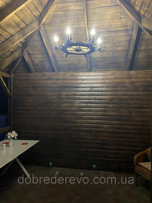 Люстра деревянная  