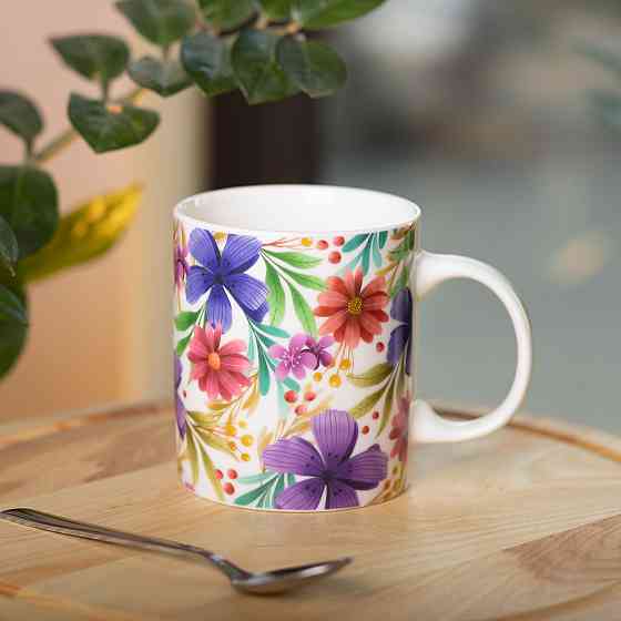 Порцелянова чашка з малюнком 400 (мл) для чаю та кави RX-N240472V Київ